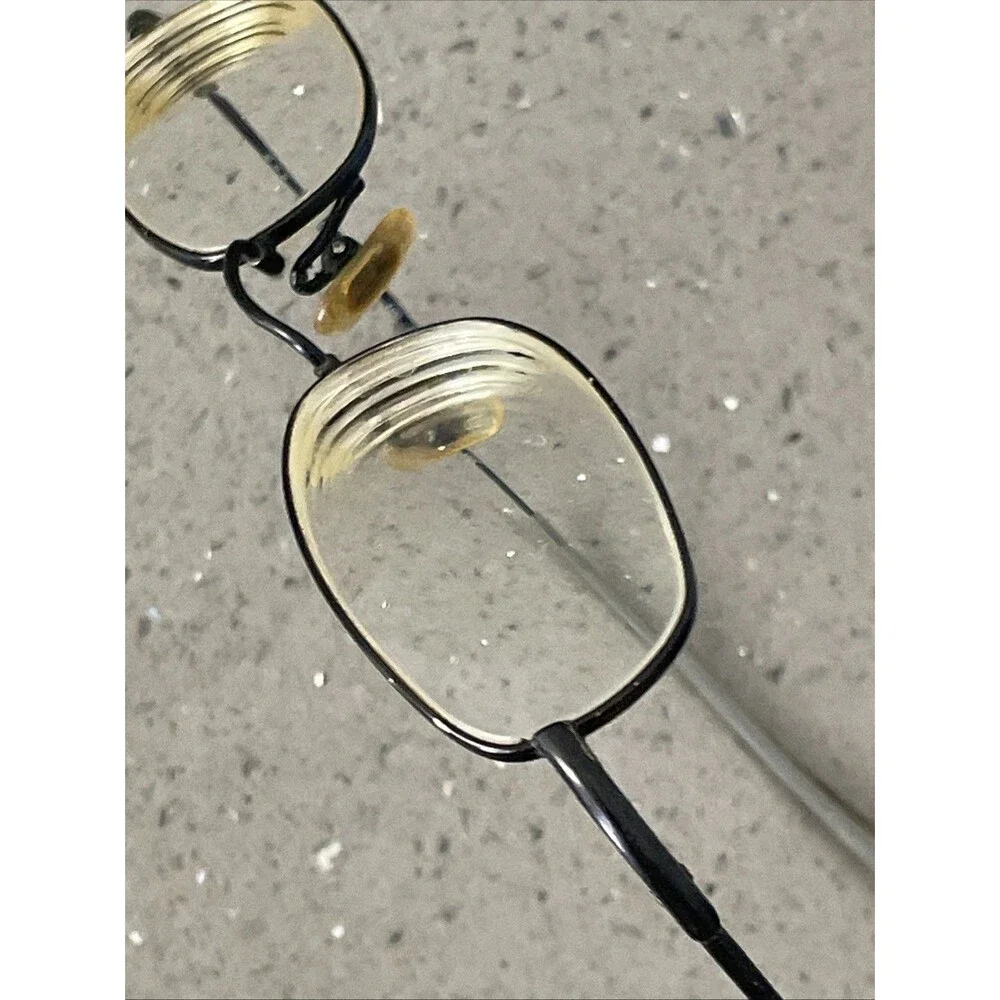 Nike with Flexon 4603 001 Eyeglass Frames ONLY 45-20-135 Black metal full rim